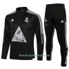 Sudadera De Entrenamiento Trajes Real Madrid Cremallera De Cuarto 2021/22 Negra - Hombre